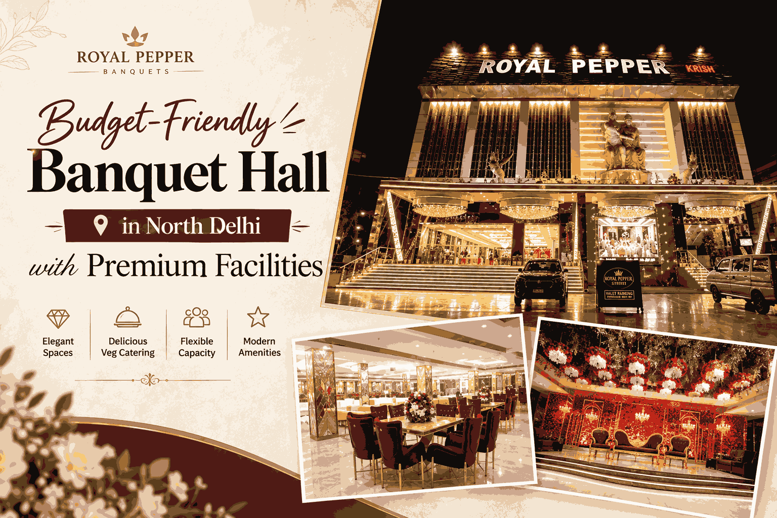 Affordable banquet hall in North Delhi