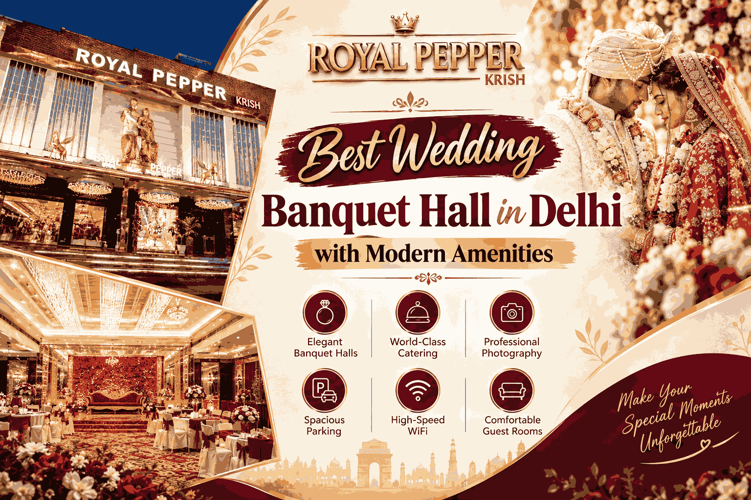 Wedding banquet hall in Delhi